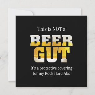 Biertrinker kein Bierbauch Geburtstag Einladung