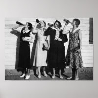 Biertrinker Vintage-Fotografie aus den 1930er Jahr