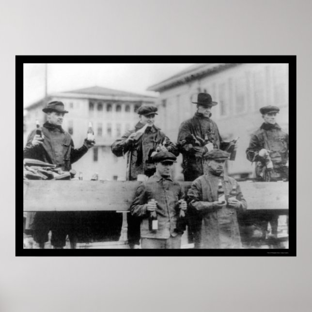 Bierverbot in Zion City, IL 1920 Poster (Vorne)