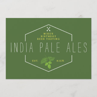Bierverkostung Party Signage, IPA, Indien Blasse A Einladung