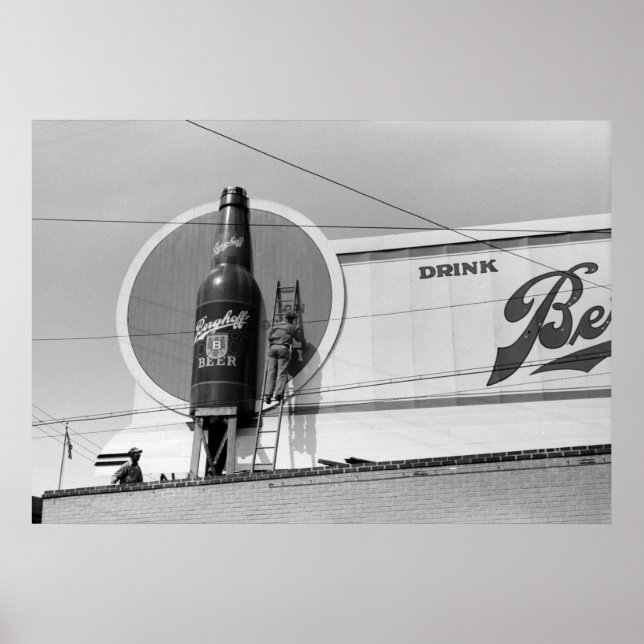 Bierwerbung, Reklametafeln, 1940 Poster (Vorne)