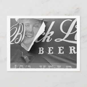Bierwerbung, Reklametafeln, Peeling, 1941 Postkarte
