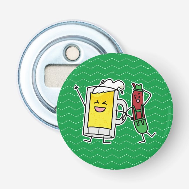 Bierwurst Oktoberfest Oktoberfest Lederhosen Flaschenöffner (Vorderseite)