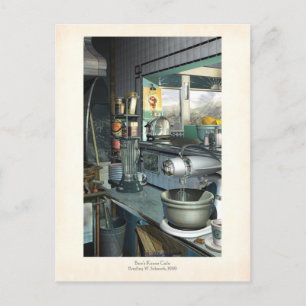 Bies Knees Café Postcard Postkarte