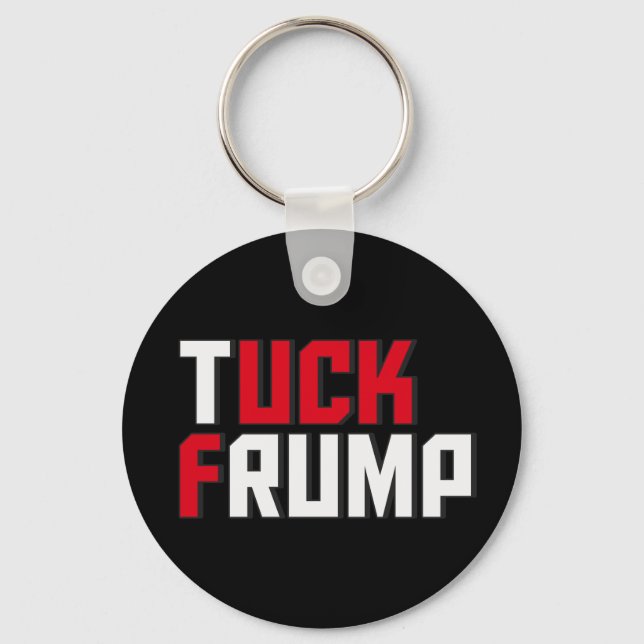 Biesen-Vogelscheuchen-lustiger Antidonald Schlüsselanhänger (Vorderseite)