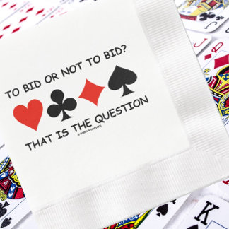 Bieten oder nicht bieten? Das ist die Fragebrücke Serviette