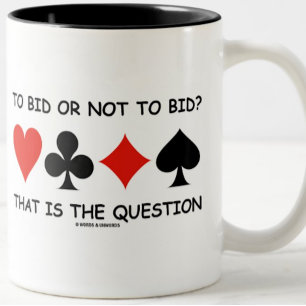 Bieten oder nicht bieten? Das ist die Fragebrücke Tasse