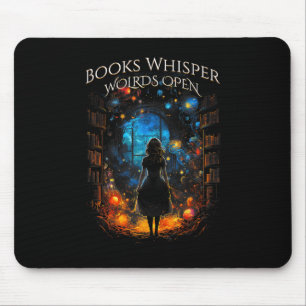 Bieten Sie Angebotsbücher an, um zu flüstern, Welt Mousepad
