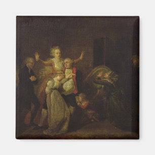 Bietender Abschied Louis XVI zu seiner Familie Magnet