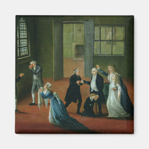 Bietender Abschied Louis XVI zu seiner Familie Magnet