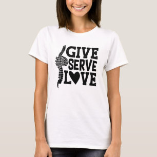 Bietet Liebe Chiropraktische Wirbelsäule Chiroprak T-Shirt