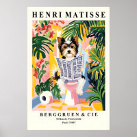 Biewer Terrier auf einer Toilette - Lustiger Matis