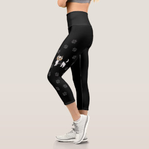Biewer Terrier Biewer Yorkshire Terrier Dog & Paws Capri Leggings
