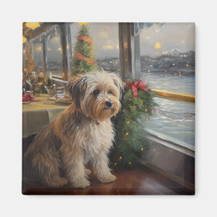 Biewer Terrier Christmas Cruise: Pawsome Holiday Magnet
