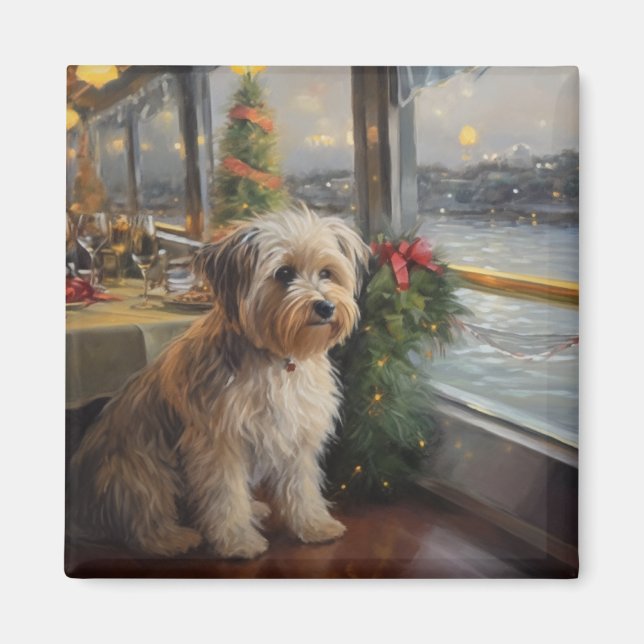 Biewer Terrier Christmas Cruise: Pawsome Holiday Magnet (Vorne)