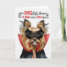 Biewer Terrier Dog Funny Count DOGcula Halloween