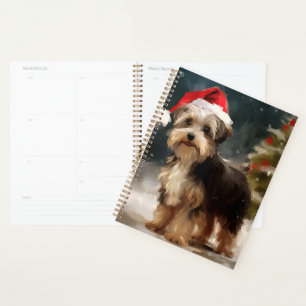Biewer Terrier Dog in Schneehocht Planer