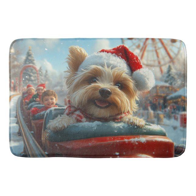 Biewer Terrier Dog Roller Untersetzer Weihnachten Badematte (Vorderseite)