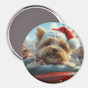 Biewer Terrier Dog Roller Untersetzer Weihnachten Magnet