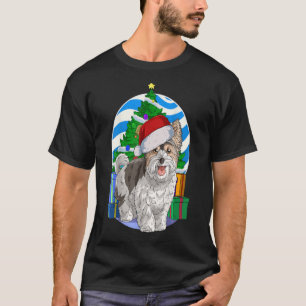 Biewer Terrier Dog Santa Christmas Tree Dekoration T-Shirt