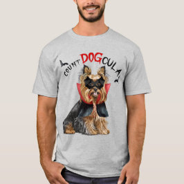 Biewer Terrier Dog Vampire Dog Funny Halloween T-Shirt