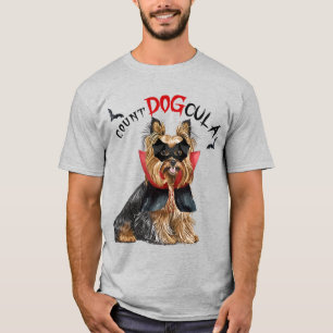 Biewer Terrier Dog Vampire Dog Funny Halloween T-Shirt