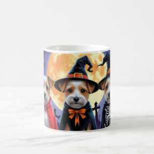 Biewer Terrier Dogs Pumpkin Halloween Funny Kaffeetasse