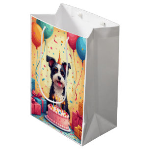 Biewer Terrier Geburtstagsfeier Mittlere Geschenktüte