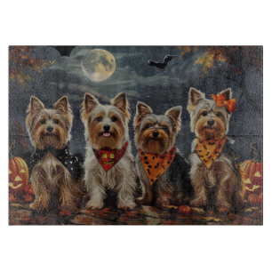 Biewer Terrier Halloween Spooky Schneidebrett