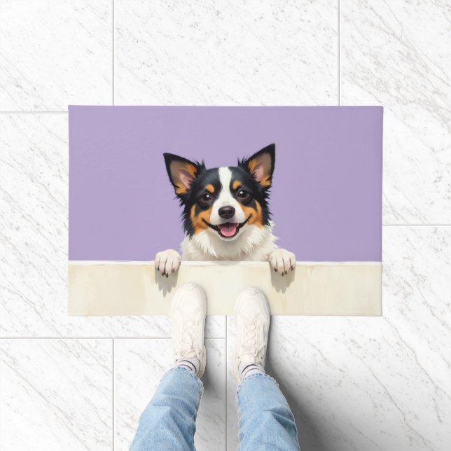 Biewer Terrier Hund Türmatte Kunst (Indoor)
