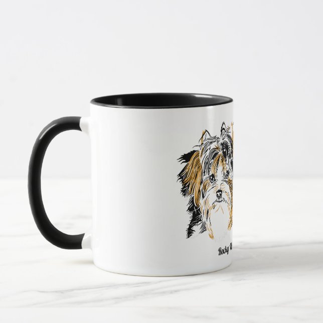 Biewer Terrier-Kaffee-Tasse Tasse (Links)