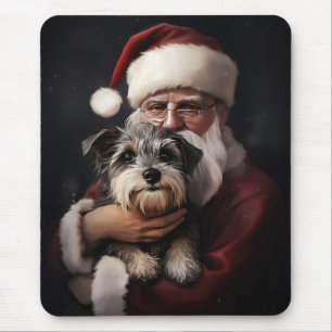 Biewer Terrier mit Weihnachtsfeiern Mousepad