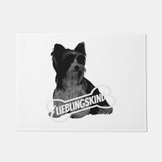 Biewer Terrier Portrait, komisch, klassisch T-Sh Fußmatte