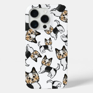 Biewer Terrier Süßes Cartoon-Hund-Muster Case-Mate iPhone Hülle