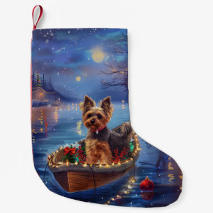 Biewer Terrier Weihnachtsfest Reise Kleiner Weihnachtsstrumpf