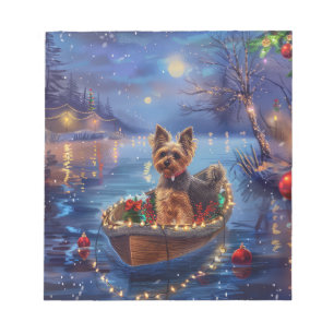 Biewer Terrier Weihnachtsfest Reise Notizblock