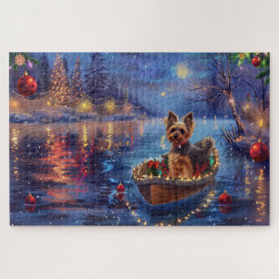 Biewer Terrier Weihnachtsfest Reise Puzzle