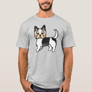 Biewer Terrier Yorkshire Terrier Niedlich Cartoon  T-Shirt