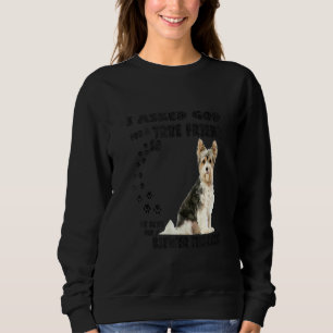 Biewer Yorkshire Terrier Quote Mama Vater Niedlich Sweatshirt