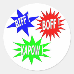 Biff Boff Kapow Aufkleber