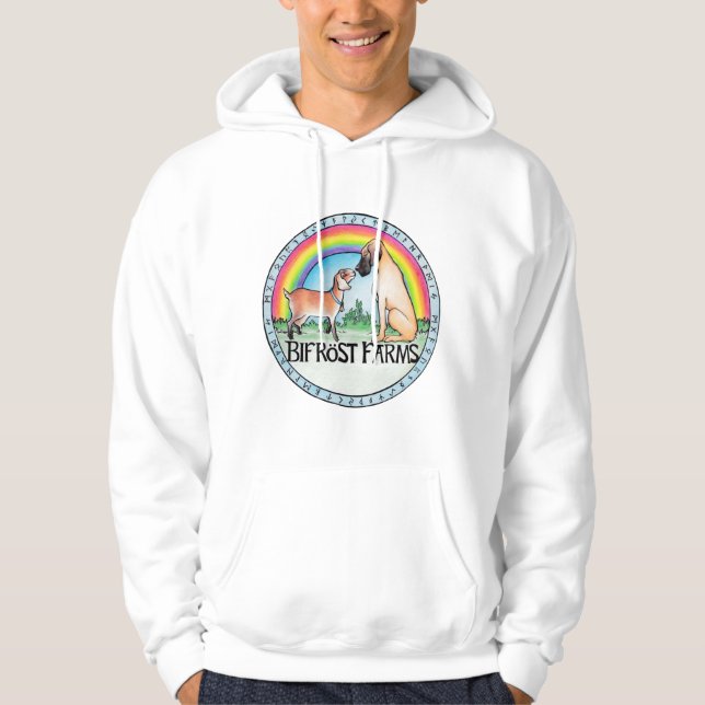 Bifrost bewirtschaftet Logo auf Sweatshirt (Vorderseite)