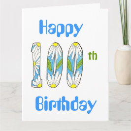 Big 100. Geburtstagskarte Karte