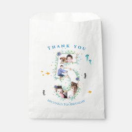 Big 5th Foto Collage Geburtstag unter dem Meer Geschenktütchen