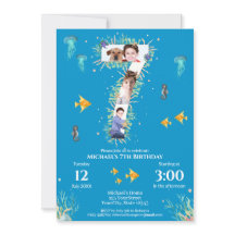 Big 7th Foto Collage Geburtstag unter dem Meer