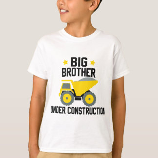 Big A Brother Under Construction Pregnancy Announc T-Shirt