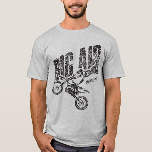 BIG AIR Motocross Supercross Motorrad-Shirt T-Shirt (Vorderseite)