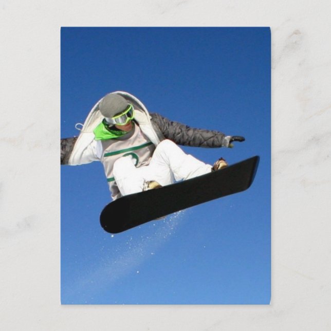 Big Air Snowboarding Postcard Postkarte (Vorderseite)