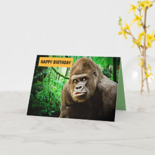 BIG APE FUNNY GORILLA BIRTHDAY CARD FÜR IHN KARTE