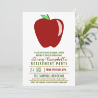 Big Apple Teacher Rente Party Einladungen