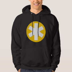 Big Asterisk - Bernstein und Weiß Hoodie